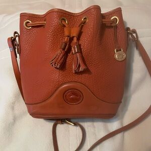 Dooney&bourke all weather leather bucket bag. 11x9.5